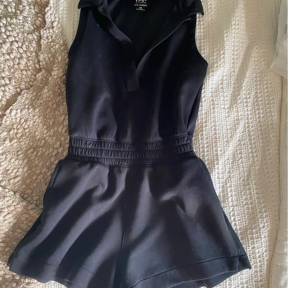 Abercrombie & Fitch Black Sleeveless Romper